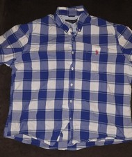 U.S. Polo Assn. Men's Short Sleeve Band Collar Plaid Shirt 2XL — listing 6