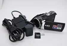 Sony Handycam HDR-CX190 Black Digital Video Camcorder 30x Zoom 5.3MP - Bundle