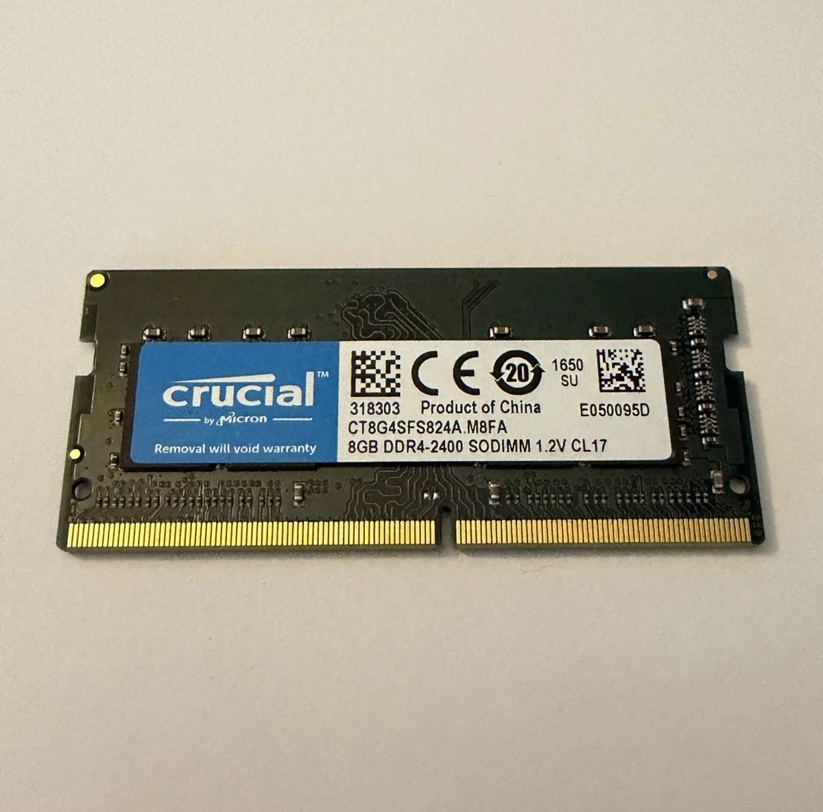 Barrettes Mémoire RAM Crucial DDR4 8Go (2x4Go) 2400MHz PC4-19200 SODIMM Pour PC Portable