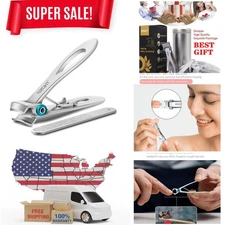 Ultra Wide Jaw Nail Clippers Set for Thick Nails - Stainless Steel Precision