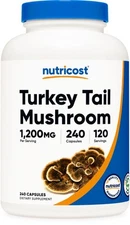 Nutricost Turkey Tail Mushroom Capsules 1200mg, 120 Servings (240 Capsules)