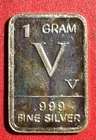 Vintage.999 FINE SILVER Mini Bar! 1 Gram!