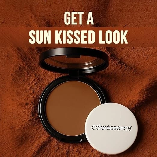 COLORESSENCE Matte Bronzer Contour Powder Natural Highlighter for Face Sculpting - Image 4 of 4