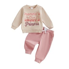 Toddler Baby Girl Fall Winter Clothes Outfits Funny Letter 6 12 18 24 Months ...
