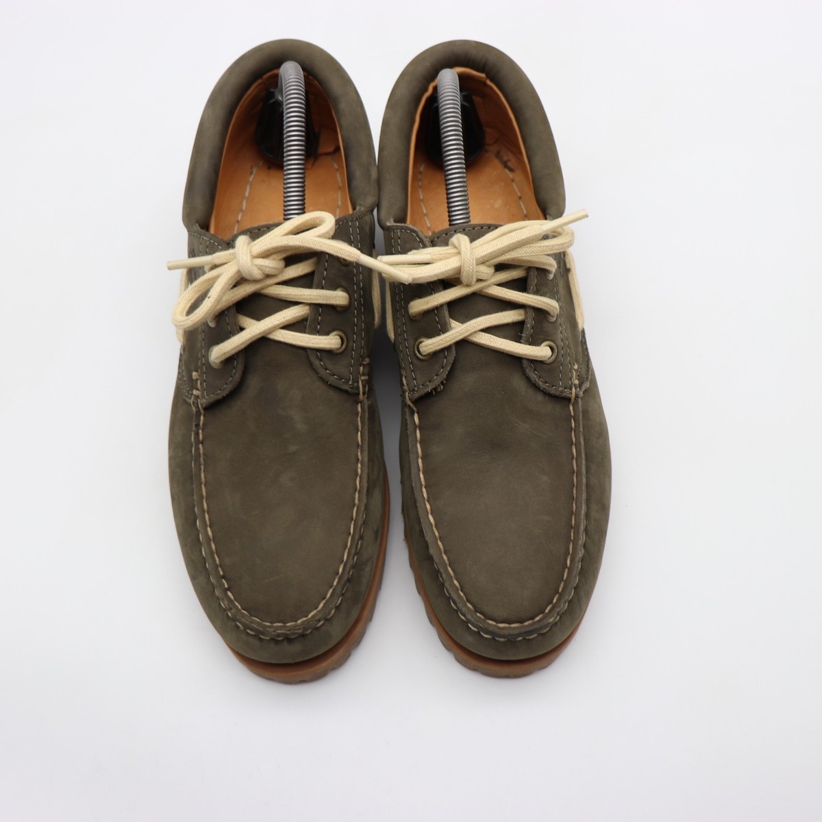 Timberland Boat Authentics 3 Eye Classic Lug Olive Green Suede