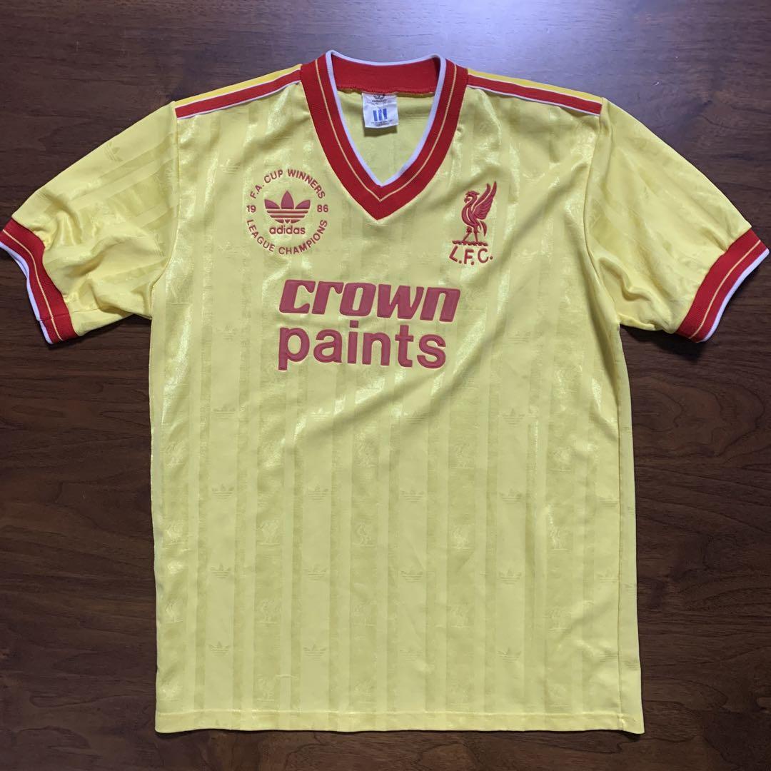 Vintage Liverpool 85/86 League, Fa Cup Winner Away Jersey Size M