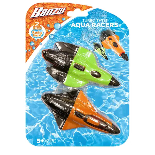 Banzai 2-Pack Turbo Twist Aqua Racers 5