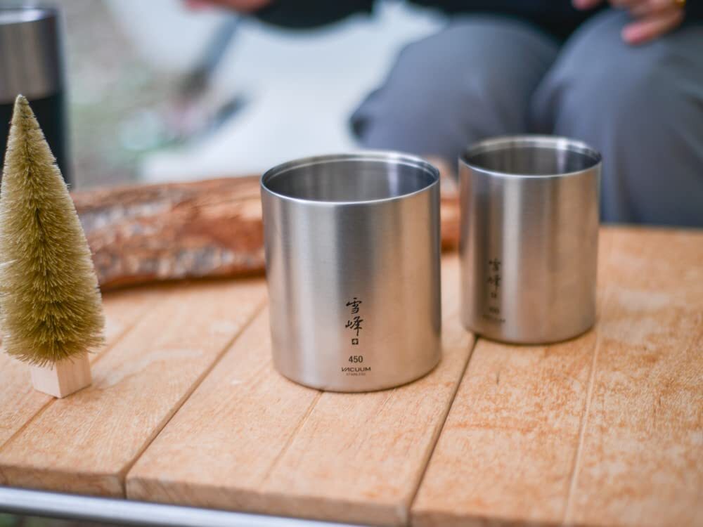 Snow Peak Vacuum Snow Peak Stacking Mug 300/450 Mat Set SET Snow Peak Vacuum Snow Peak Stacking Mug 300/450 Mat Set SET