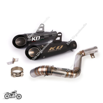 51mm Exhaust Muffler Baffle Mid Pipe Slip On Modified For DUKE 390 200 2012-2016