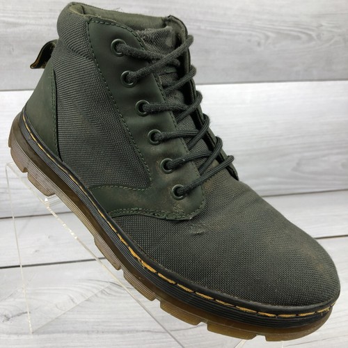 green canvas doc martens