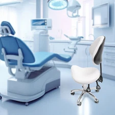 Ergolution Ergonomic Saddle Stool W/ Backrest -Work Stool,Office Stool-Seat US