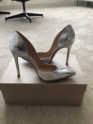 Gianvitto Rossi Silver Pumps