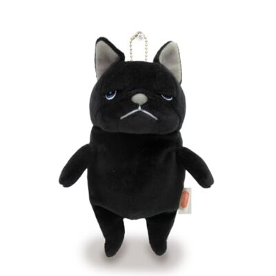 NEU Shinada Global Mochi Mochi Hund Tier Plüsch Schlüsselanhänger schwarz - J...