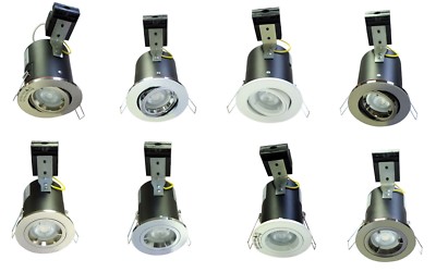 4x LED Brandschutz Einbaustrahler GU10 Strahler fest/neigbar Deckeneinbauleuchten