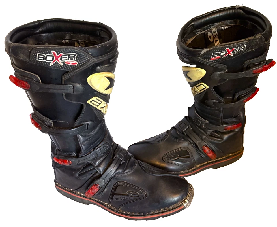 Botas de moto AXO Boxer MX para hombre talla 15 apenas usadas super bonitas Foto 3 de 4
