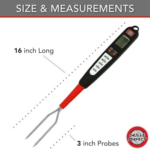 Digital Meat Thermometer Fork for Grilling and Barbecue Fast Instant Read