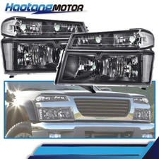 Fit For 04-12 Chevy Colorado/GMC Canyon Bumper Headlights HeadLamps Clear Corner