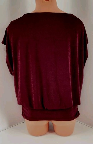 Maurices Dark Burgundy Sleeveless Pullover Top. Size M - Picture 6 of 9