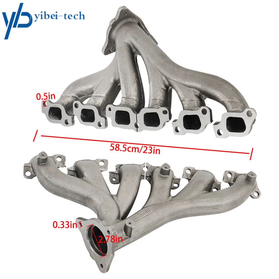 Colector de escape con junta para Chevy Trailblazer GMC Envoy Saab 2008-2009 9-7x Foto 2 de 4