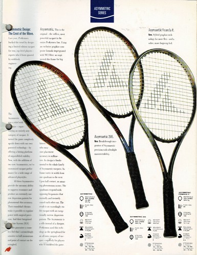 4-1/2 Vintage Unused 1990's ProKENNEX ASYMMETRIC 265 Tennis Racquet Kennex - Picture 3 of 6