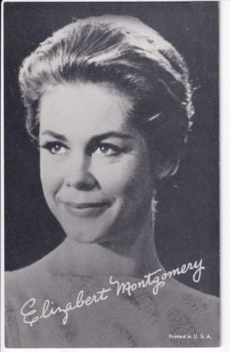 Elizabeth Montgomery Bewitched 1960's Vintage TV Arcade Card
