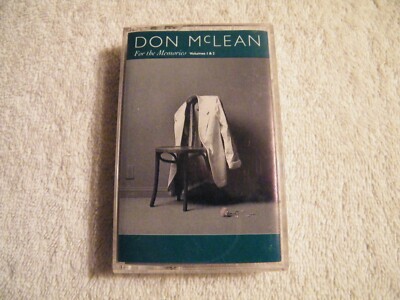 DON McLEAN - For The Memories Vol.1&2 - CASSETTE GOLD CASTLE - 1989 - Pop Rock 