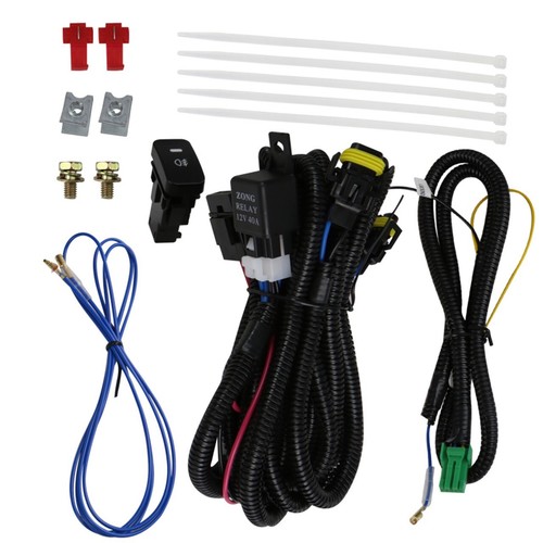 Kit de luces antiniebla amarillas JDM de 2/4 puertas para Honda Civic ES 04-05 + arnés completo - Imagen 4 de 5