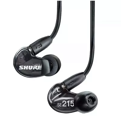 SHURE SE215 In-ear Detachable Professional Sound Isolating Headphones - Black