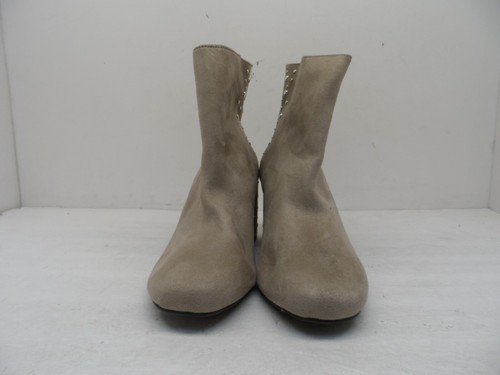 Call It Spring Women's Back Zipper Heeled Ankle Bootie Taupe Size 6M - Picture 2 of 8