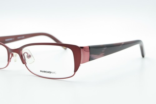 MARCHON NYC ELLINGTON 604 Satin Burgundy 53-16-135 Frames Flex Hinges L512 - Picture 8 of 12