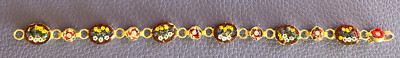 Bracelet Micro-mosaïque Doré - Fabriqué En Italie - Réf. 96902 - Occasion