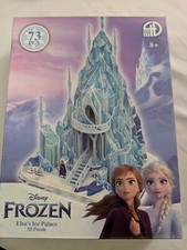 Disney Frozen 4D Cityscape- Elsa's Ice Palace 3D Puzzle: 73 Pcs - Ages 8