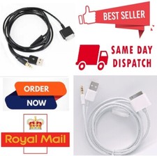 2-in-1 USB 3.5MM Aux Audio to Dock Charger Data Cable For iPad iPod iPhone UZ12