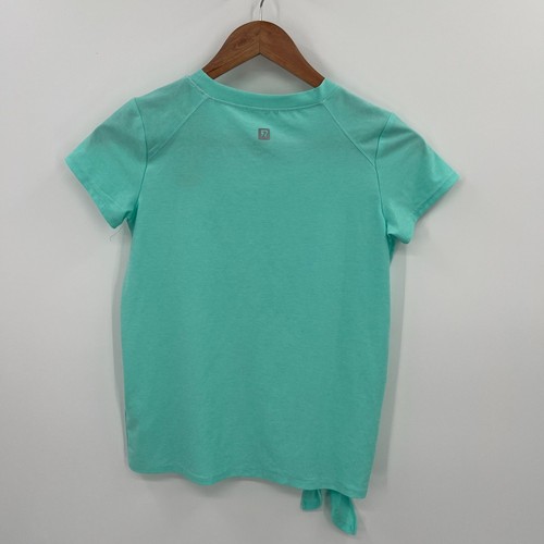 Runway The Active Side Tee Girls Size Medium Blue Moisture Wicking T-Shirt - Picture 3 of 10