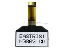 3V/5V 8x2 Character COG LCD Display Module w/Tutorial Serial I2C,Black on White