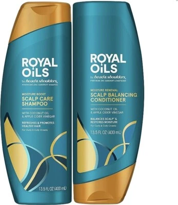 Head & Shoulders Royal Oils Scalp Care Shampoo & Scalp Conditioner | 400 ml Each