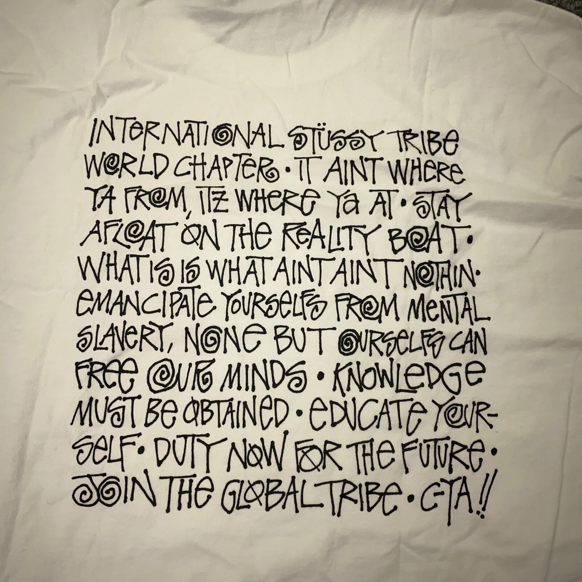 ★送料・関税込★Stussy★INTERNATIONAL TRIBE TEE★WHITE INTERNATIONAL TRIBE TEE | Parallel
