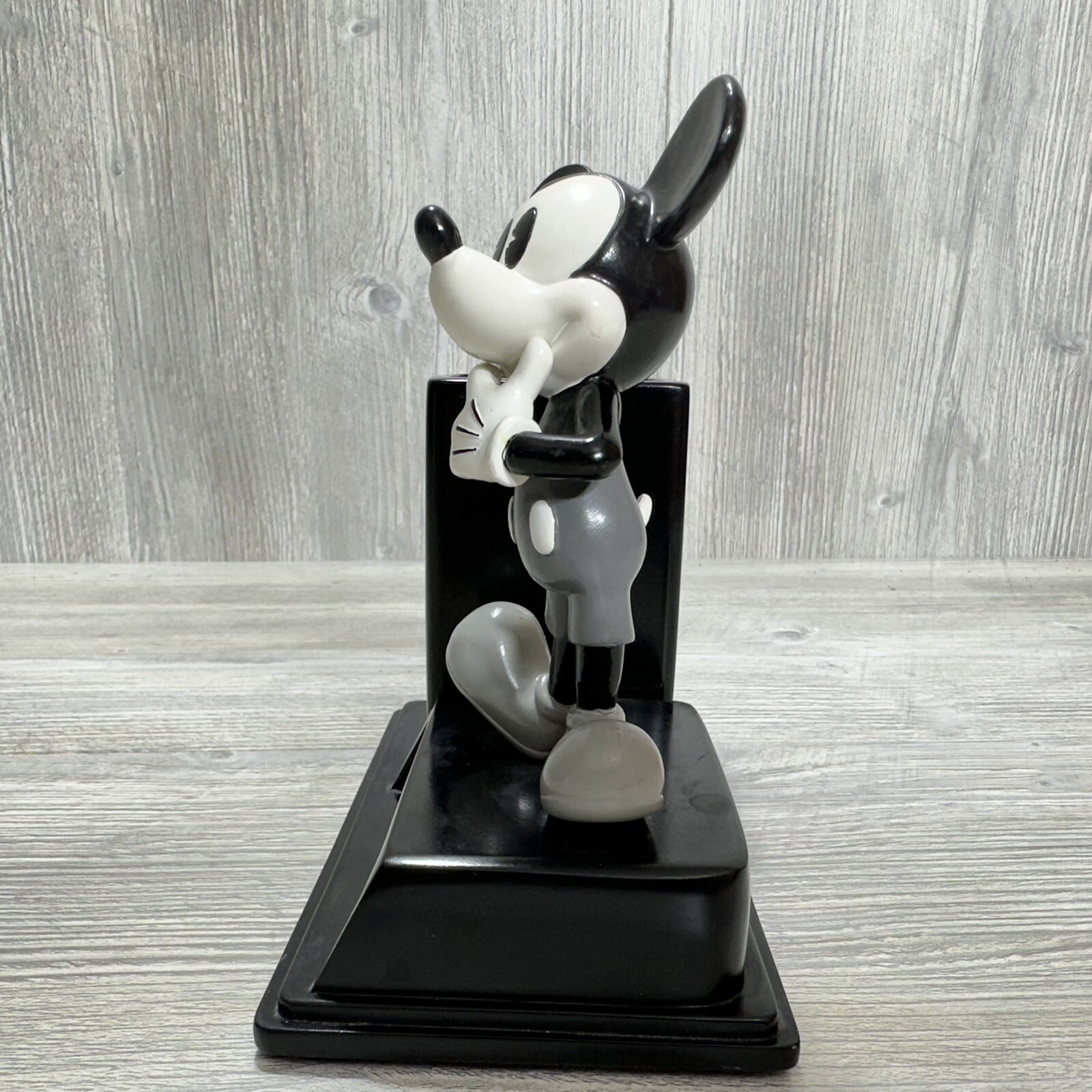 Disney Mickey Mouse Vintage Pencil Pen & Card Holder Black & Gray