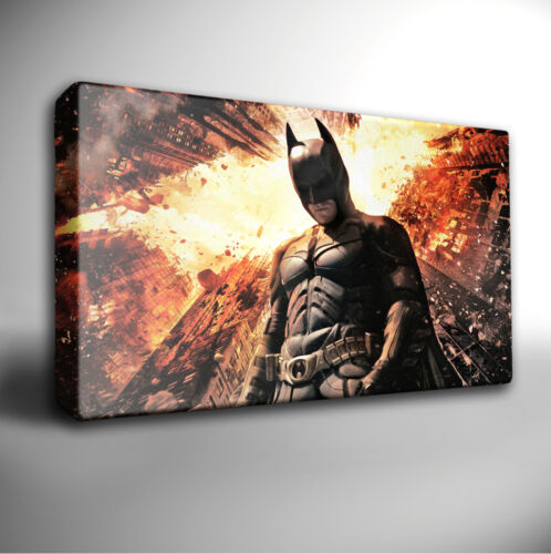 DARK KNIGHT RISES BATMAN BALE - Giclee CANVAS Wall Art Print Picture - Picture 1 of 1
