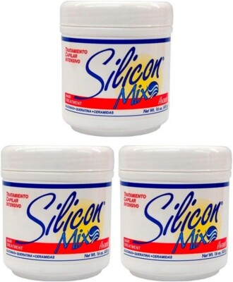 3 Pack of Silicon Mix Intensive Hair Treatment 16 oz