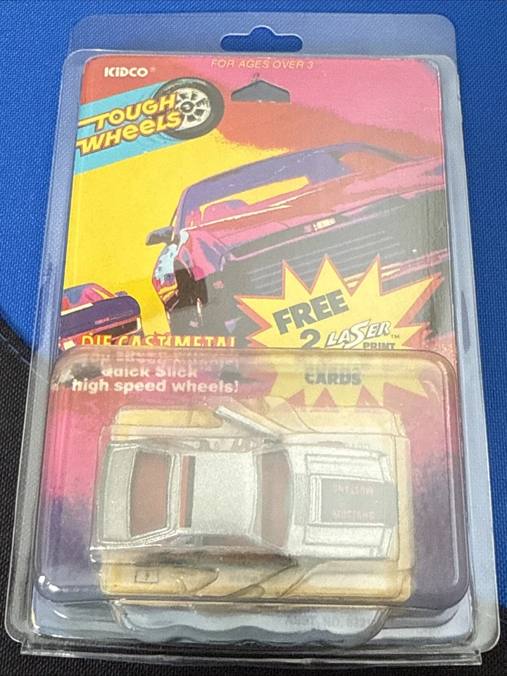 Carrocería Kidco Ford Mustang Fox Vintage Diecast Silver Pace Car años 80 escala 1/64 Foto 3 de 4