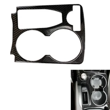 Real Carbon Fiber Center Water Cup Holder Trim Cover Fits 09-12 X204 GLK350 280