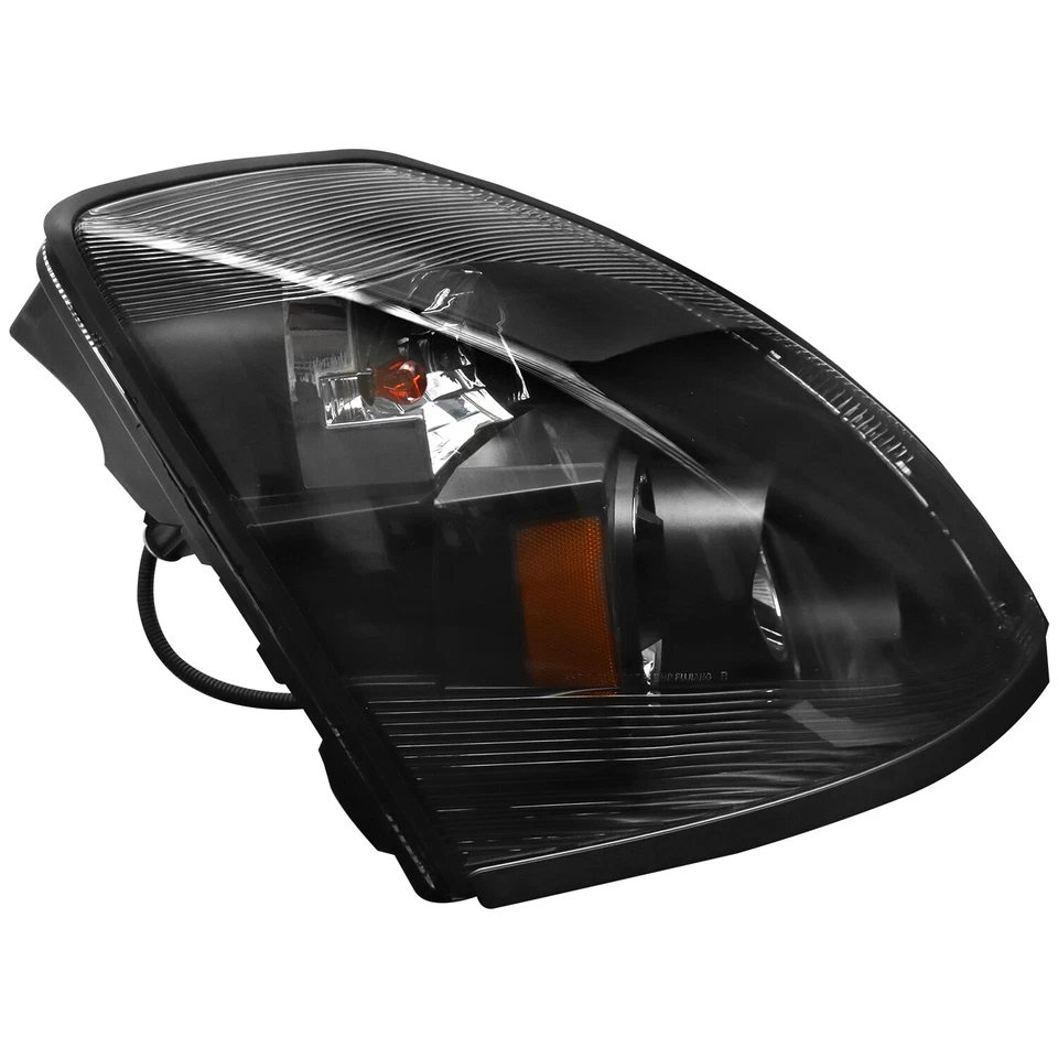 Par de montaje de faros LED negros para Volvo VNL VNX 2004-2017 lado izquierdo y derecho Foto 4 de 4