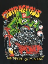 Ed Roth Rat Fink Race Funny Cotton Black S-2345XL Unisex T-Shirt