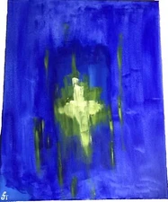 ORIGINAL "Hope" Oil painting abstract SIGNED FT art 16 x 20 Ftart5