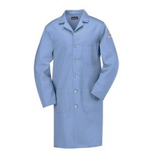 Bulwark FR-KEL2LB RG Men's FR Lab Coat Light Blue Small