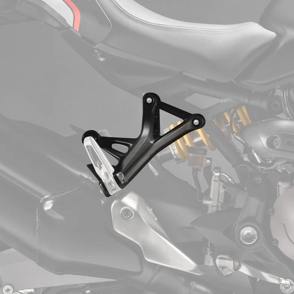 Soporte de montaje de clavija trasera izquierda y derecha apto para Ducati Monster 821 2017-2020  Foto 4 de 4