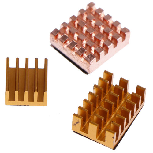 3Pcs/set Raspberry Pi 4B Copper Cooling Pad Heatsink Radiator Cooling OZUG - Picture 2 of 10