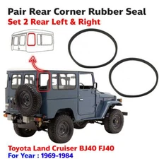 Window Rubber Rear Corner Fits Toyota Land Cruiser FJ40 BJ40 BJ42 LV 1969-84 2PC