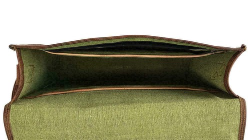 Da Uomo Vera Pelle Vintage Laptop Messenger Handmade Valigetta Tracolla Nuovo - Picture 5 of 5
